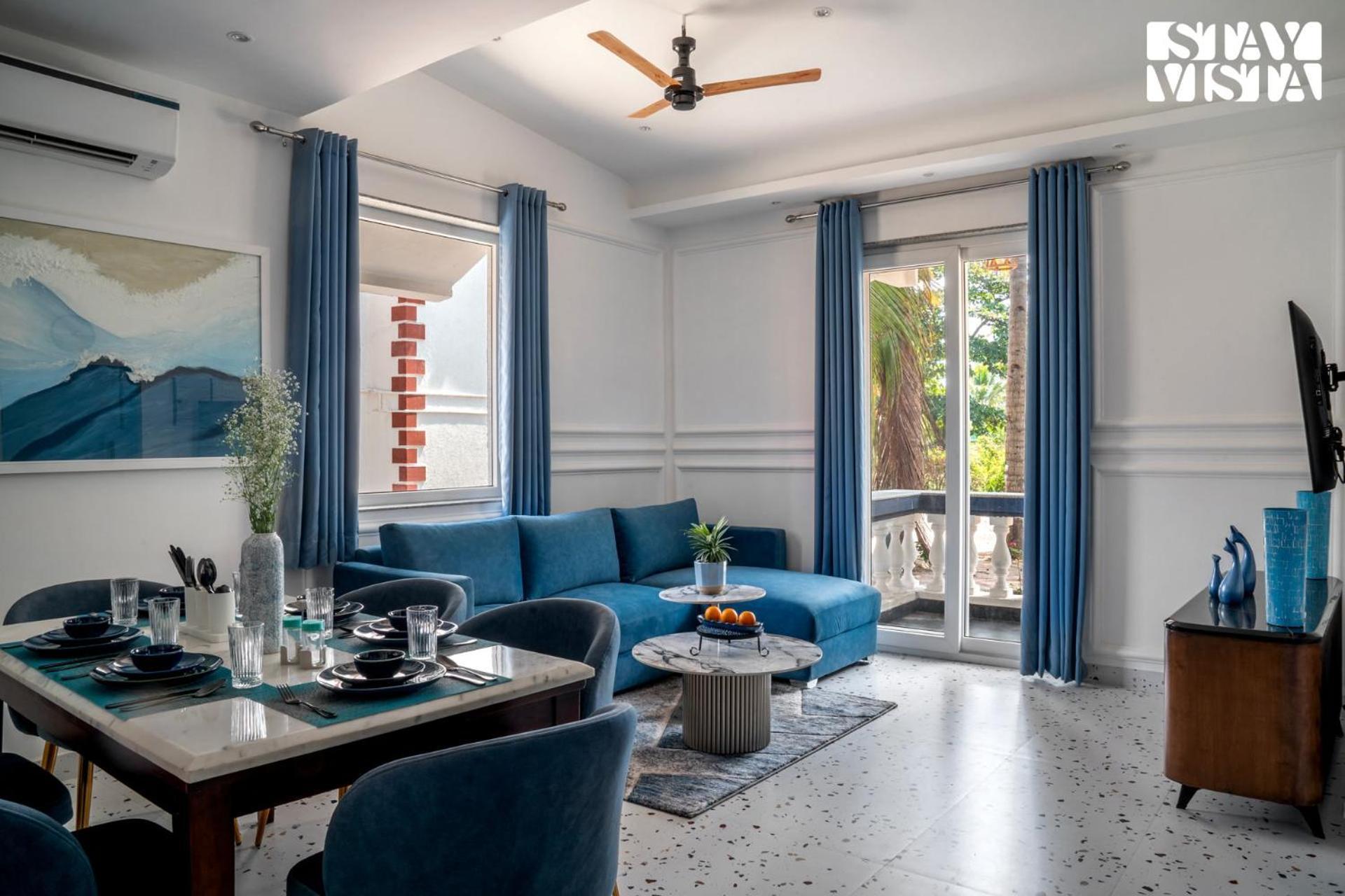 Stayvista At Tarika's Santorini Hideaway - Shared Pool, Bbq & Board Games Villa
